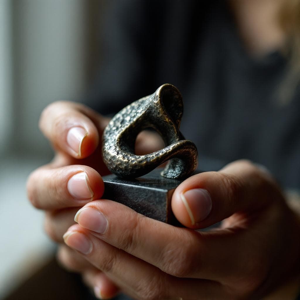 Artist hands, detail