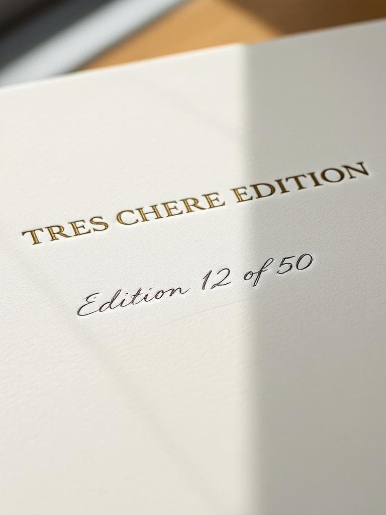 Certificate of authenticity detail